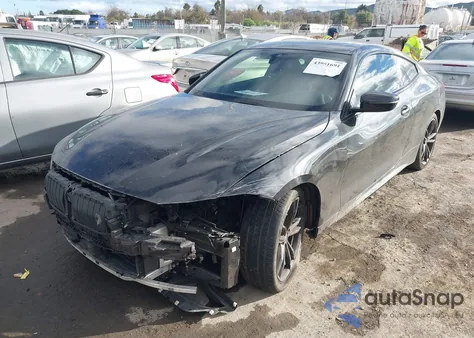 2021 BMW 430I z USA, uszkodzony, nr VIN WBA53AP02MCG59937